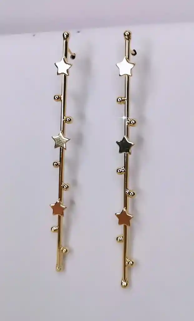 Areta Dorada Larga De Estrellas