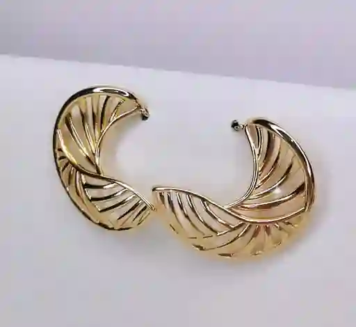 Arete Dorado Rayas