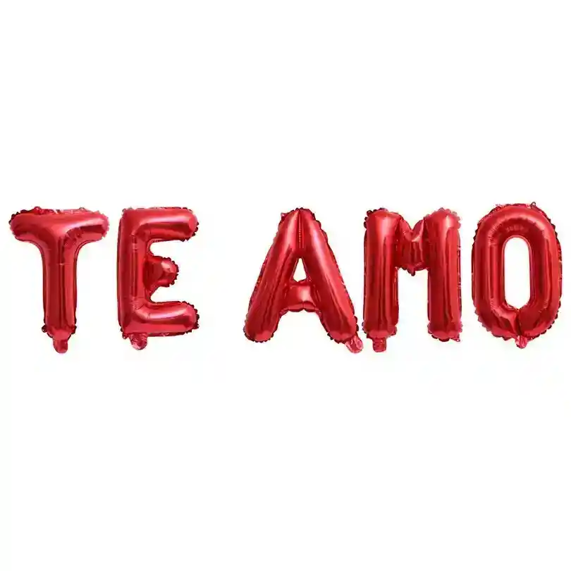 Letrero Te Amo Inflable Letra A Letra Rojo Amor Y Amistad, Madre San Valentín