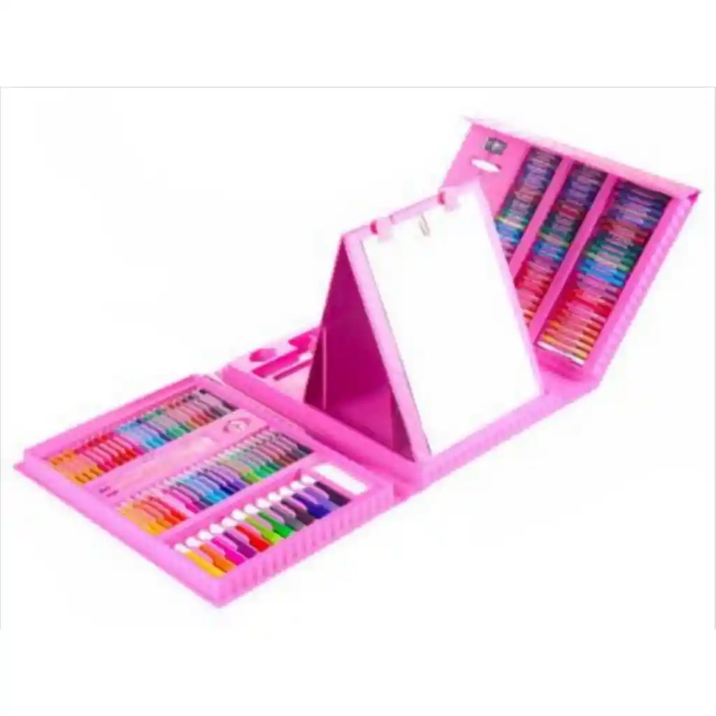 Set Arte Niños Maleta 208 Piezas Crayon Acuarela Plumon