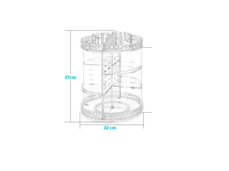Organizador Maquillaje 360 ​​grados Acrílico