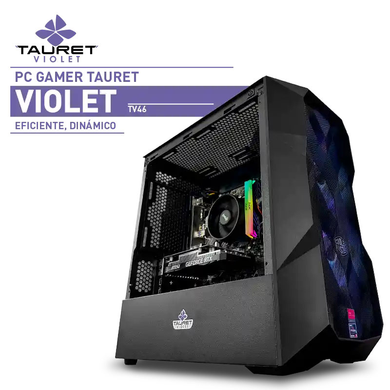 Pc Gamer Violet Tv42 Amd Ryzen 5 5600g Rtx 3050 6gb Ram 16gb 512gb