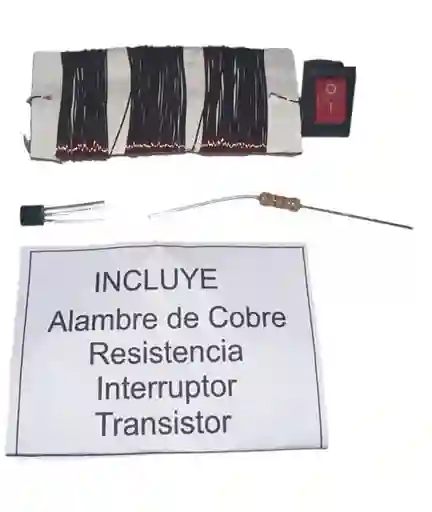 Kit Alambre Magneto Incluye Alambre De Cobre Resistencia Interruptor Transistor Maqueta Experimento Escolar Universidades