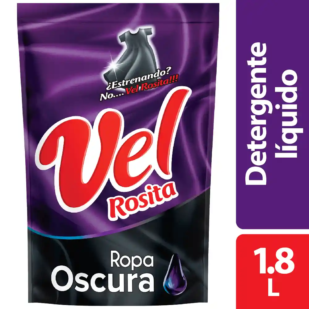 Detergente Liquido Vel Rosita Ropa Oscura 1.8L Doypack