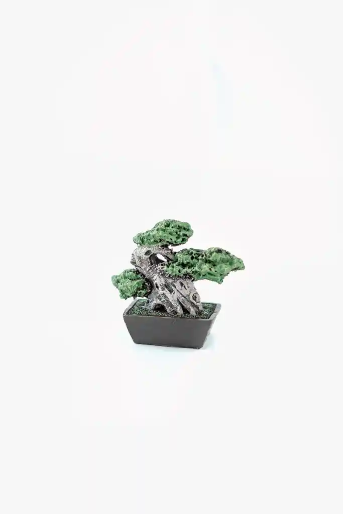 Set De Estatuillas De Bonsai Pequeños En Resina