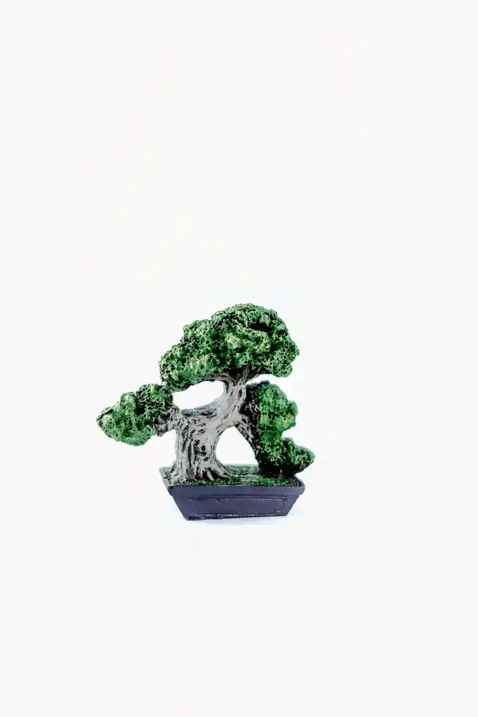 Set De Estatuillas De Bonsai Pequeños En Resina