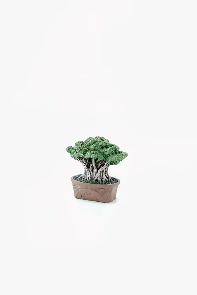 Set De Estatuillas De Bonsai Pequeños En Resina