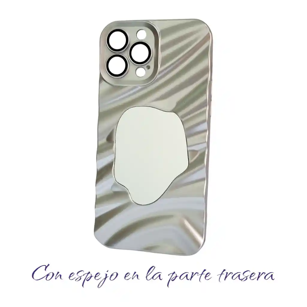 Estuche Case Para Iphone 13 Pro Max Metalizado Con Espejo