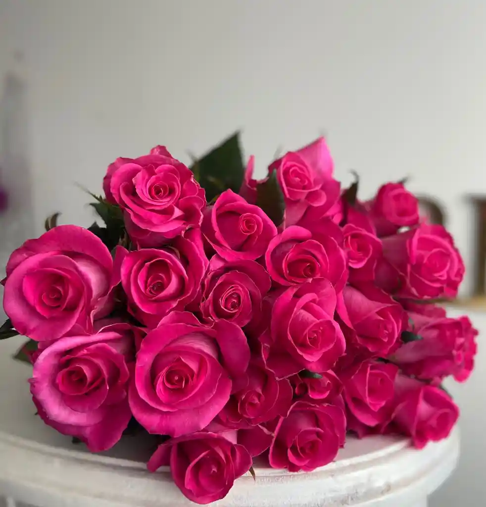 Bouquet Rosas Fucsia