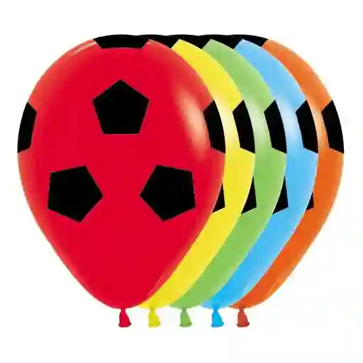 Bombas Globos R12 Fashion Balon De Futbol Surtido X 10 Und Sempertex - Copa America Colombia