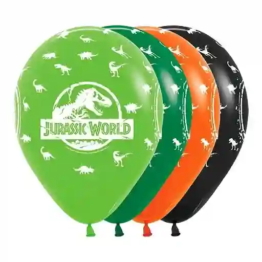 Bombas Globos R12 Fashion Surti Jurassic Word X 10 Sempertex