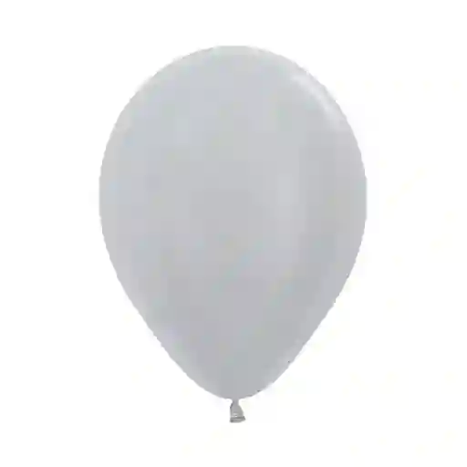 Bombas Globos R12 Satin Plata / Plateado X 10 Und Sempertex