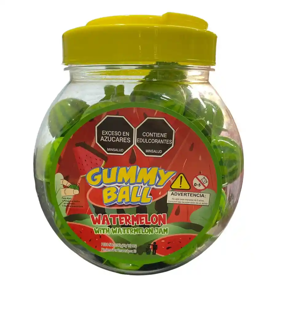 Goma Bolita Sandia Gummy Ball