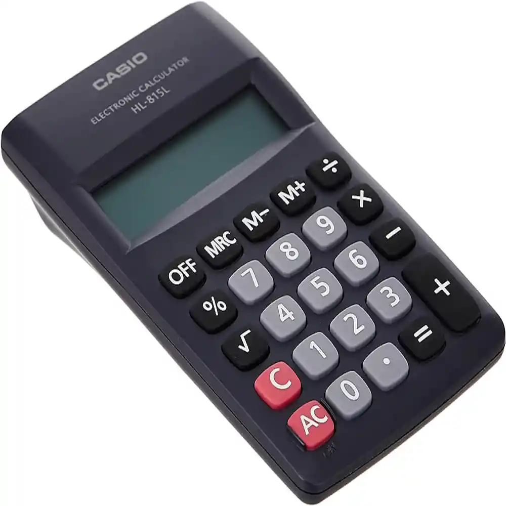 Calculadora Casio De 8 Dígitos Hl-815l-bk Color Negro