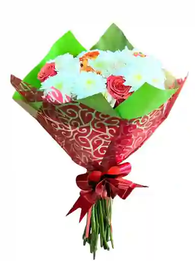 Bouquet De Rosas Regalo Madre Premium Paz - Feliz Dia De La Madre - Regalo Especial			