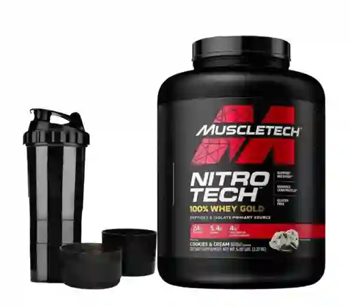 Nitro Tech 5lbs + Shaker Para Tu Proteina