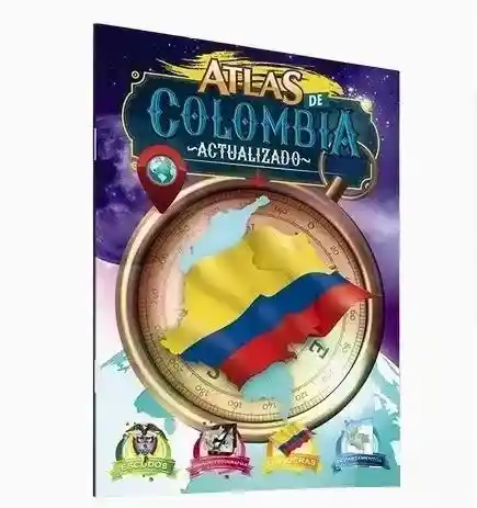 Atlas De Colombia Actualizado 48 Paginas Nika