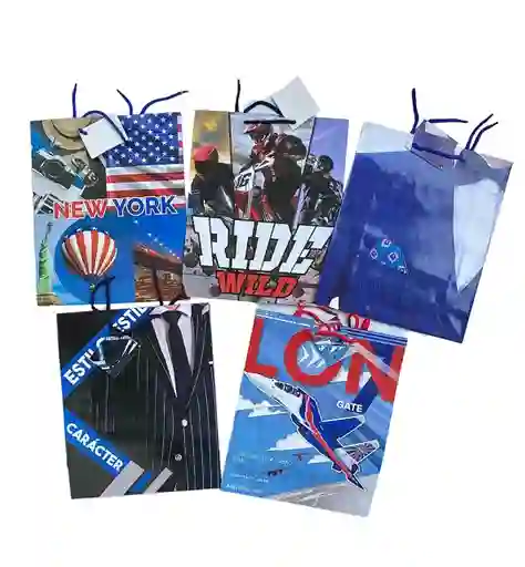 Bolsa De Regalo Para Hombre Large 32 X 26 X 10 Cms Primavera