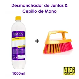 ¡super Combo! Desmanchador De Juntas 1lt Drops + Cepillo De Mano