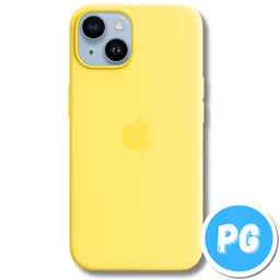 Estuche Silicona Amarillo Para Iphone 15