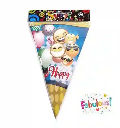 Banderines Emoji Emoticon 33 X 23 C/banderin
