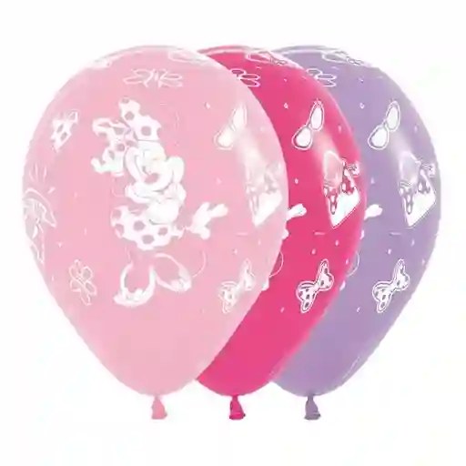 Bombas Globos R12 Fashion Minnie Surtido X 10 Unidades Sempertex