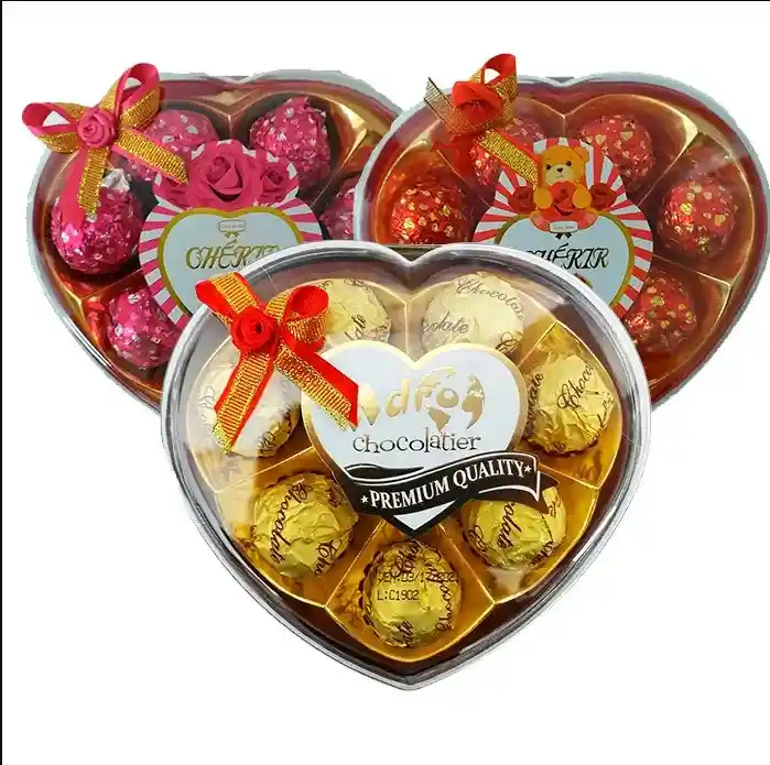Estuche De Corazon X 7 Unidades