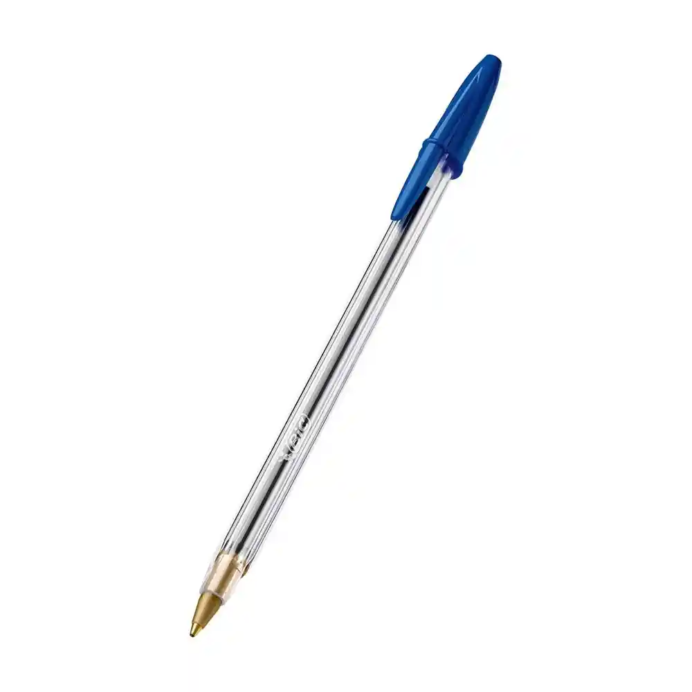 Lapicero Azul Con Tapa Bic