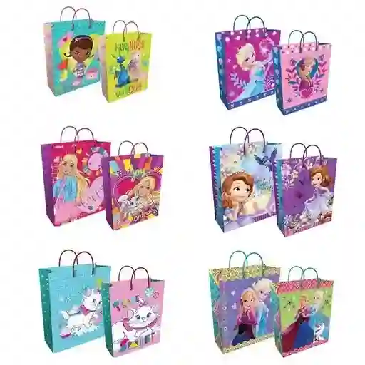 Bolsa De Regalo Para Niña Large 32x26 Cm Diseños Surtidos Primavera