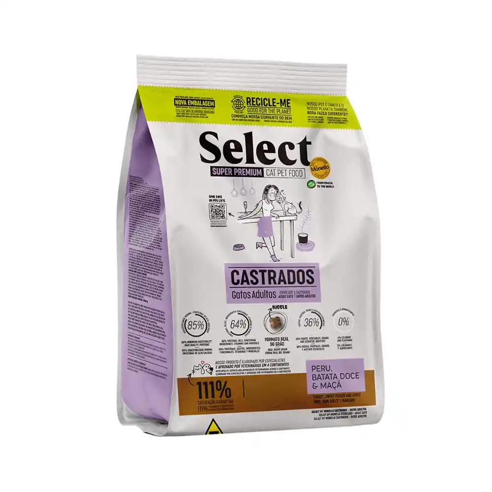 Monello Select Super Premium Gatos Castrados 1,5 Kg