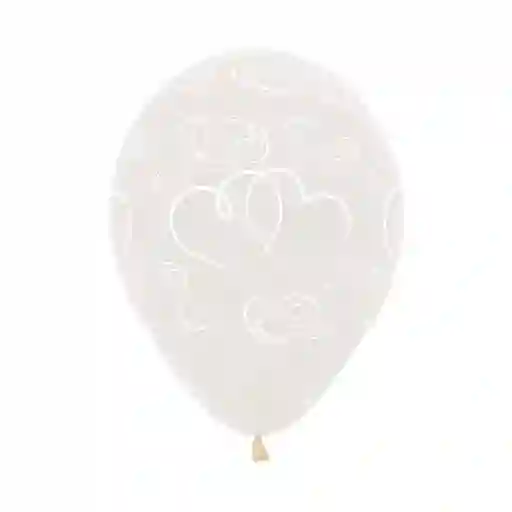 Bombas Globos R12 Fashion Cristal Corazones Cruzados Paquete X 10 Sempertex