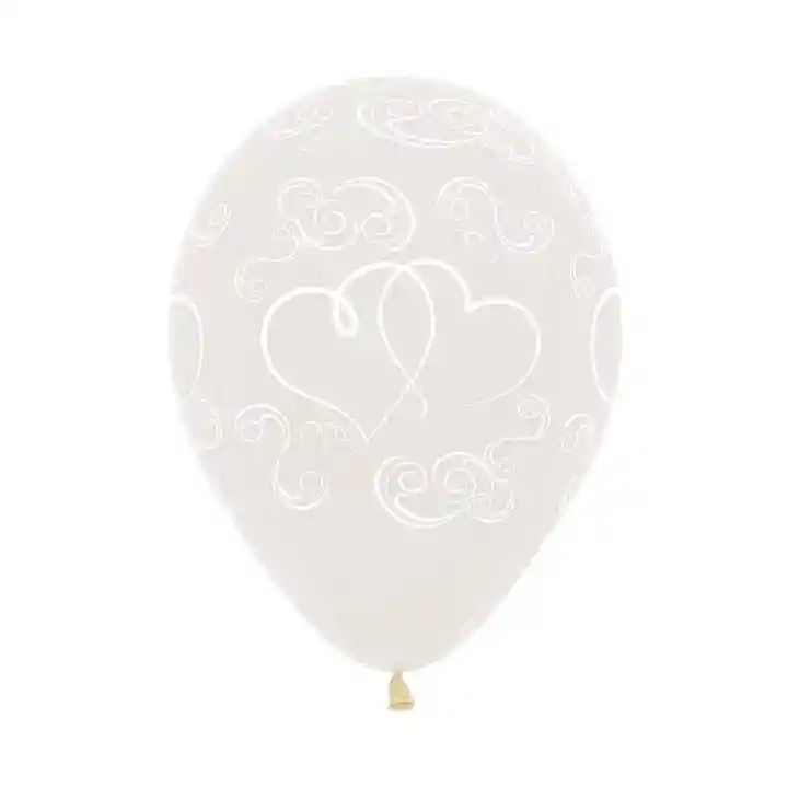 Bombas Globos R12 Fashion Cristal Corazones Cruzados Paquete X 10 Sempertex
