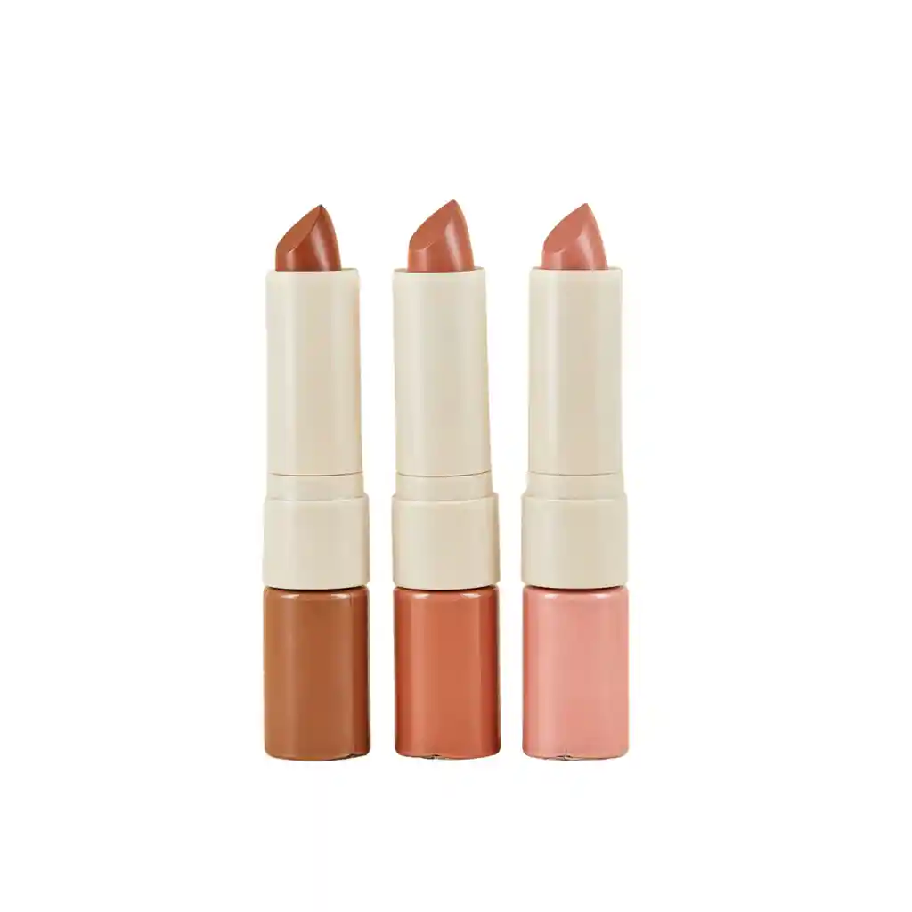 Lip Duo Lipstick Gloss Atenea - Capuccino