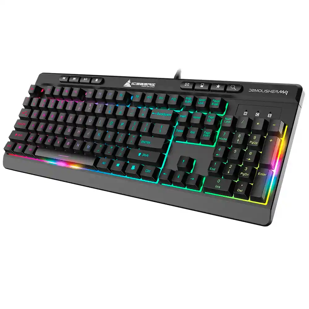 Combo Gamer Teclado + Mouse Iceberg Demolisher Mk1 Rgb