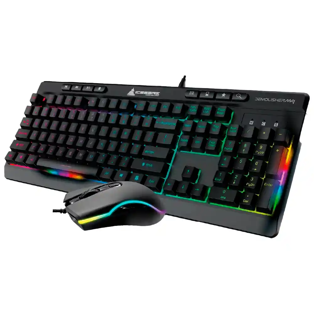 Combo Gamer Teclado + Mouse Iceberg Demolisher Mk1 Rgb