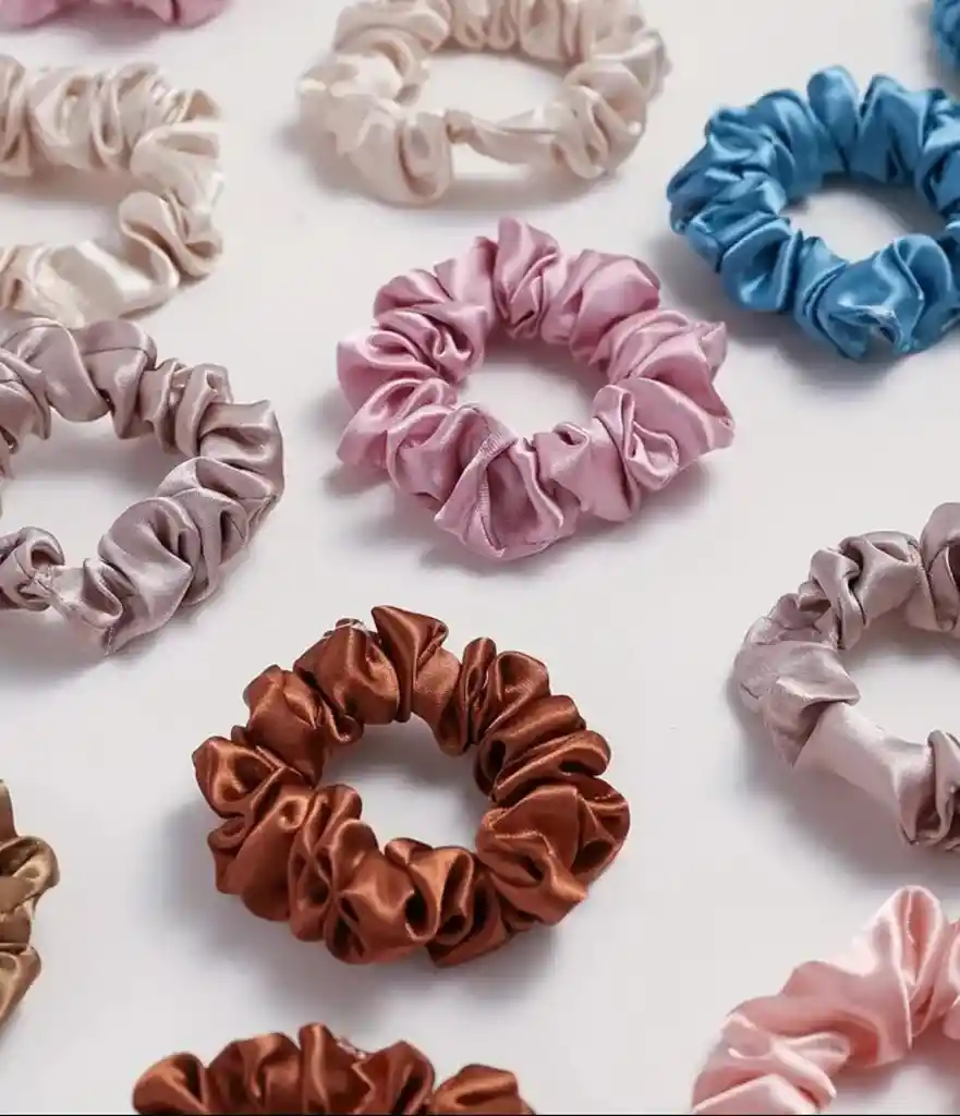 Scrunchies Moños Moñas Para El Cabello En Satín