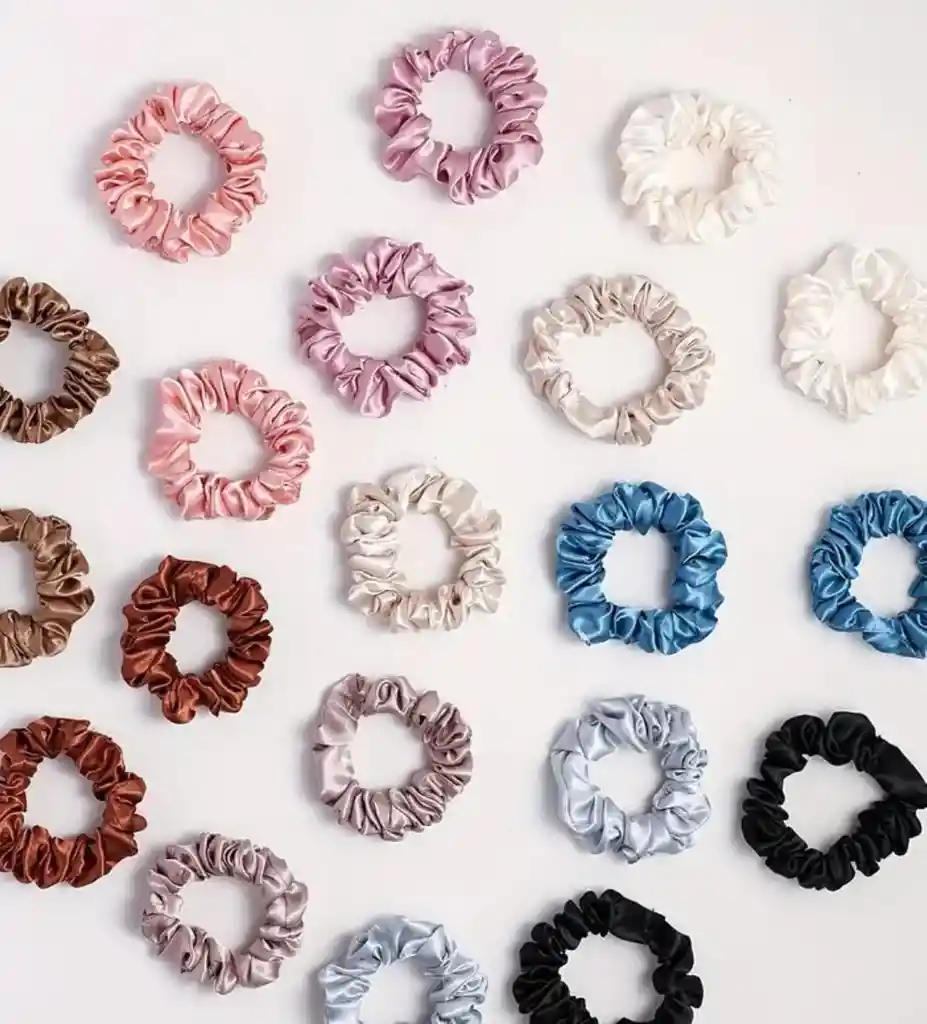 Scrunchies Moños Moñas Para El Cabello En Satín