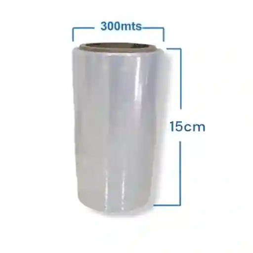 Rollo De Vinipel Transparente Stretch 15cm X 300mts