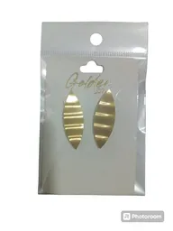 Diseño De Aretes En Forma De Hojas Para Mujer