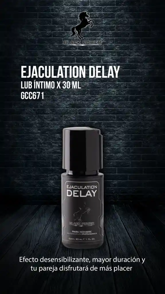 Retardante Ejaculation Delay X 30 Ml By Black Power