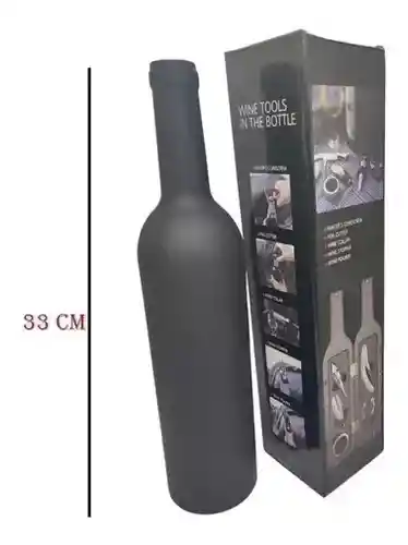 Estuche Vino Botellas Abridor Sacacorchos En Acero Tool Set