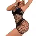 Lencería Malla Erotica Sexy Brillante Vestido Widy