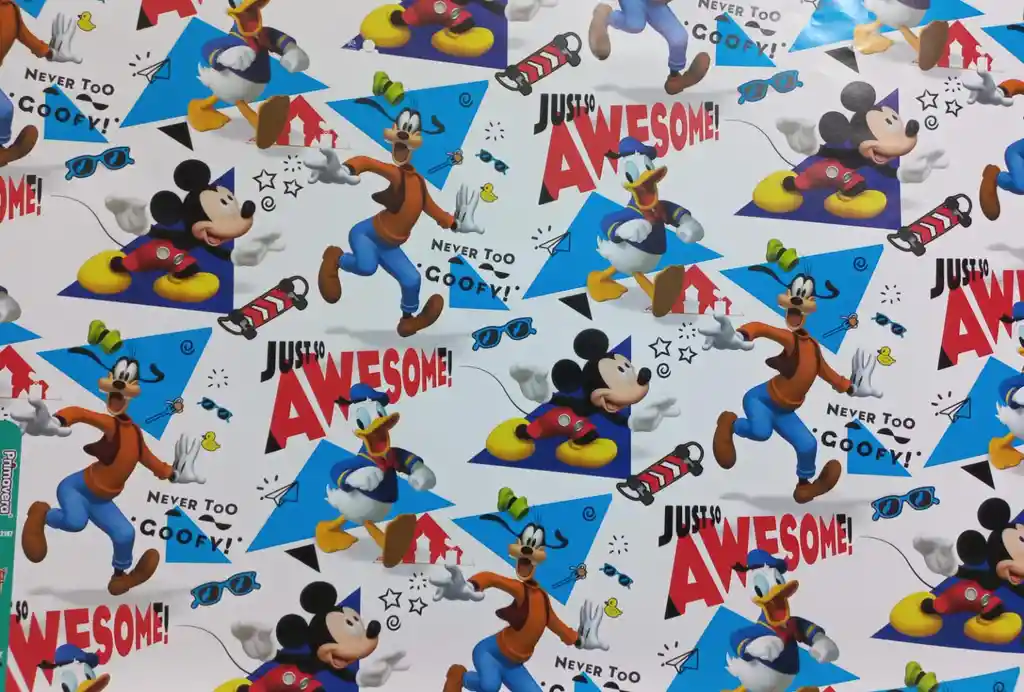 Papel De Regalo En Pliego - Mickey Mouse