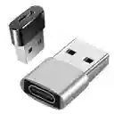 1 Adaptador Usb Macho A Tipo C Hembra Convertidor Conector Macbook Iphone Samsung S22 S20 Android