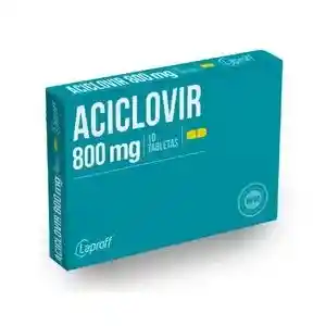 Aciclovir 800mg Caja X 10 Tab