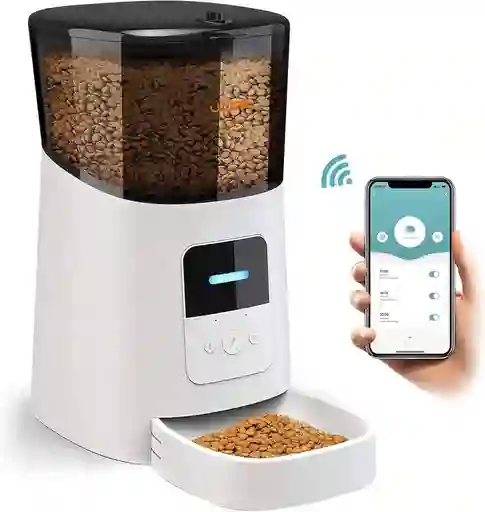 Alimentador Comedero Automático Para Perros Y Gatos De 6 Litros