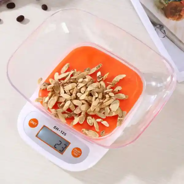 Bascula, Gramera Digital Con Tazon Cocina 1g / 7kg.