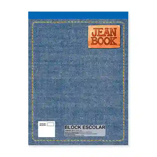 Block Jean Book Carta Sin Raya De 70 Hojas