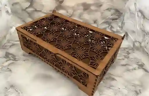 Caja De Madera Rectangular Mediana 1