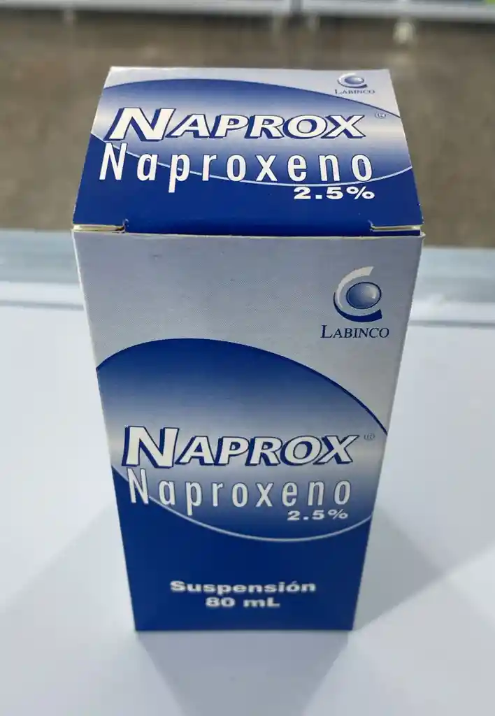 Naproxeno 250mg Jarabe Frasco 80ml Naprox